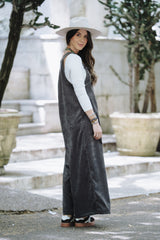 Overall Étnica corduroy sin mangas - Gris Plutón