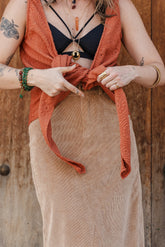 Blusa Chaleco Perla - Terracota