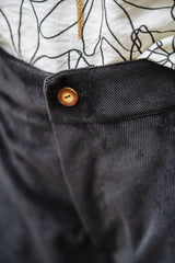 Pantalón Baggy Corduroy - Negro