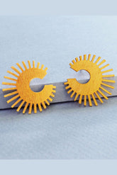 Aretes Redondos - Marweno El dios del rayo