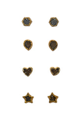 Aretes Drusa de Ágata