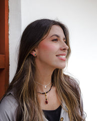 Aretes Drusa de Ágata