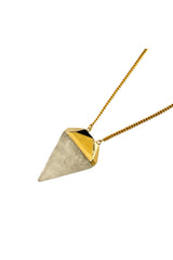 Collar Diamante Cuarzo Cristal