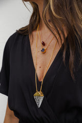 Collar Diamante Cuarzo Cristal