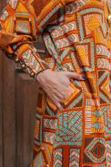 Vestido Mulatta manga larga y bolsillos - Inka