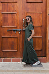 Enterizo Alma con mangas - Verde Militar