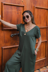 Enterizo Alma con mangas - Verde Militar