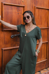 Enterizo Alma con mangas - Verde Militar