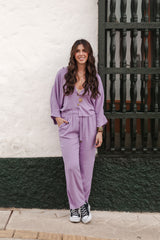 Pantalón Margaret con bolsillos - Lila