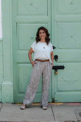 Pantalón Anastacia con bolsillos y cintura enresortada - Miró