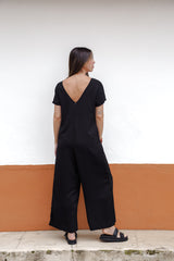 Enterizo Alma con mangas - Negro