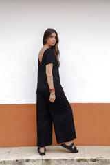 Enterizo Alma con mangas - Negro