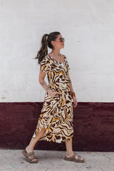 Vestido Alma multi cuello en V o redondo - Salvaje