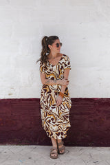 Vestido Alma multi cuello en V o redondo - Salvaje