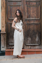 Set chaleco y pantalón Malibú - Color Crudo