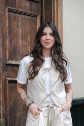 Chaleco tambo - Color Crudo