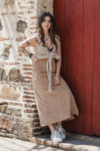 Blusa Chaleco Perla - Color Nude