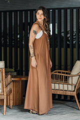 Enterizo BOTA Campana - Lino Moca