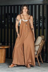 Enterizo BOTA Campana - Lino Moca