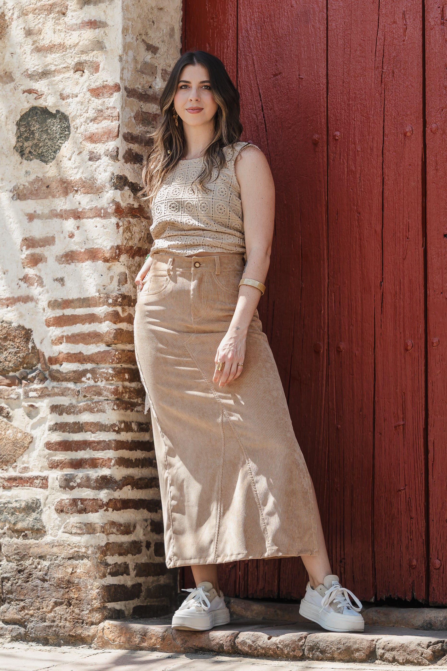 Blusa Chaleco Perla - Color Nude