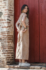 Blusa Chaleco Perla - Color Nude