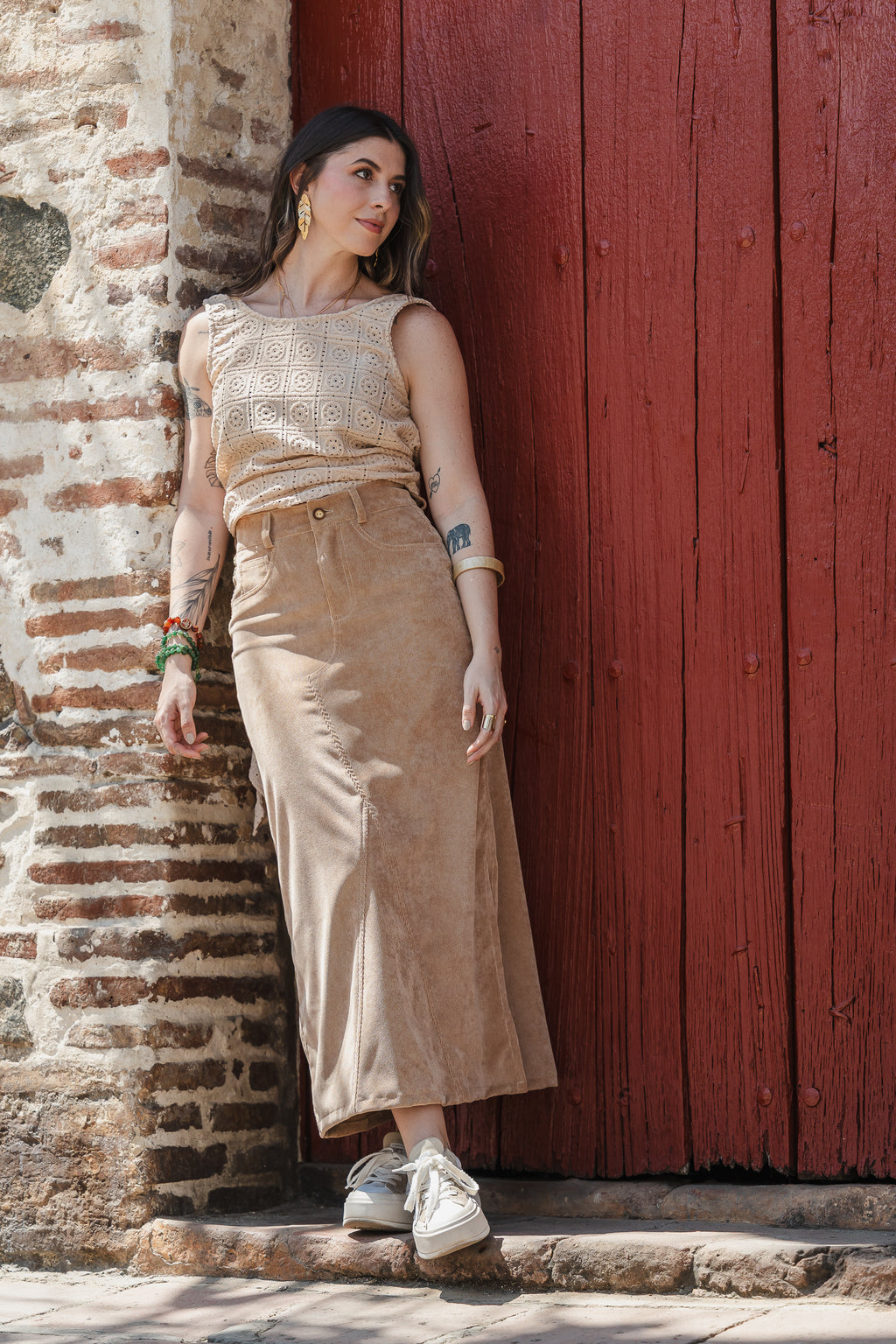 Blusa Chaleco Perla - Color Nude