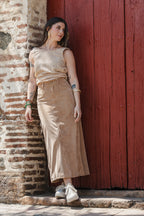 Blusa Chaleco Perla - Color Nude