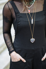 Overall Roma largo con bolsillos - Negro