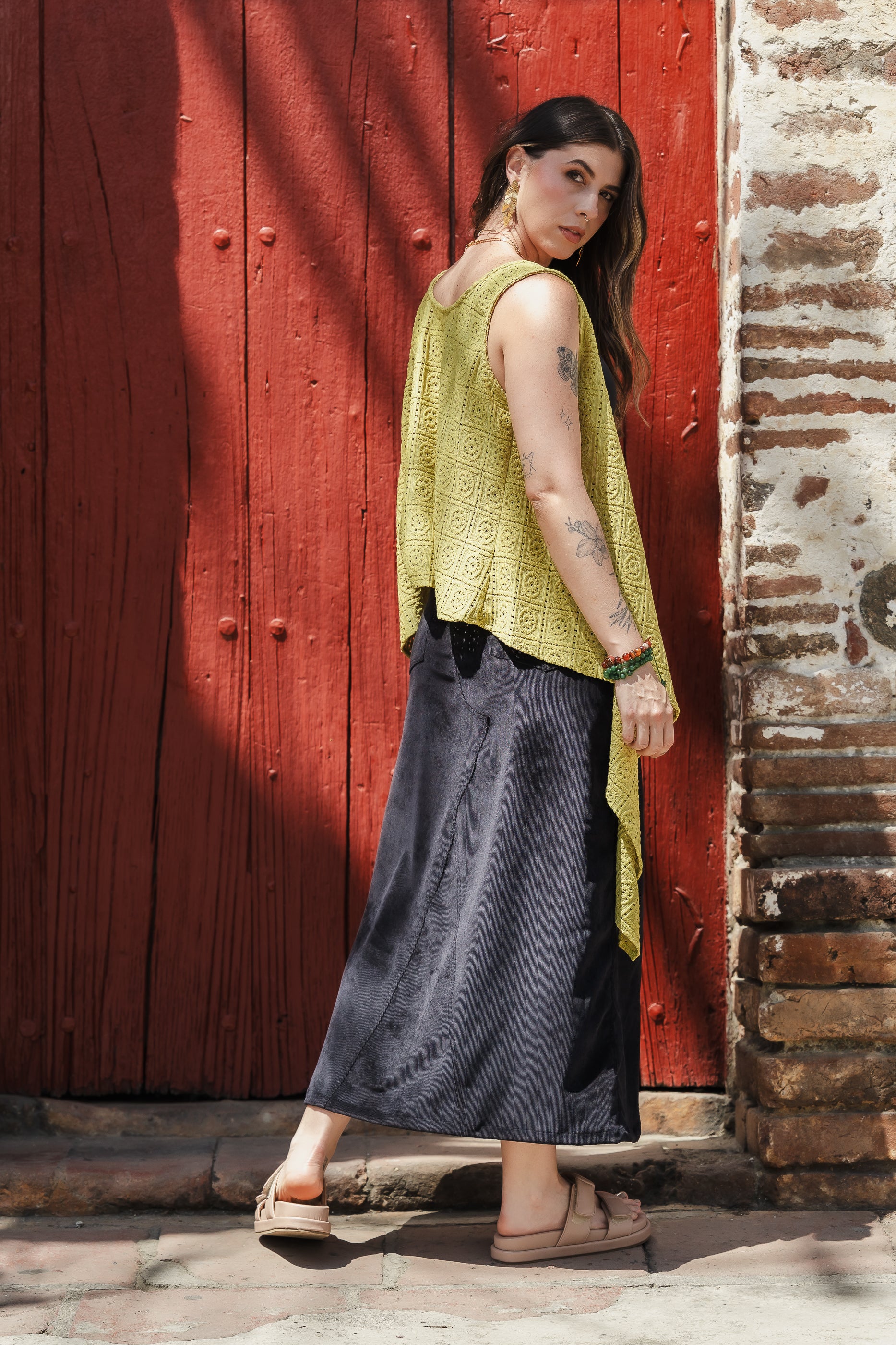 Blusa Chaleco Perla - Verde Pistacho