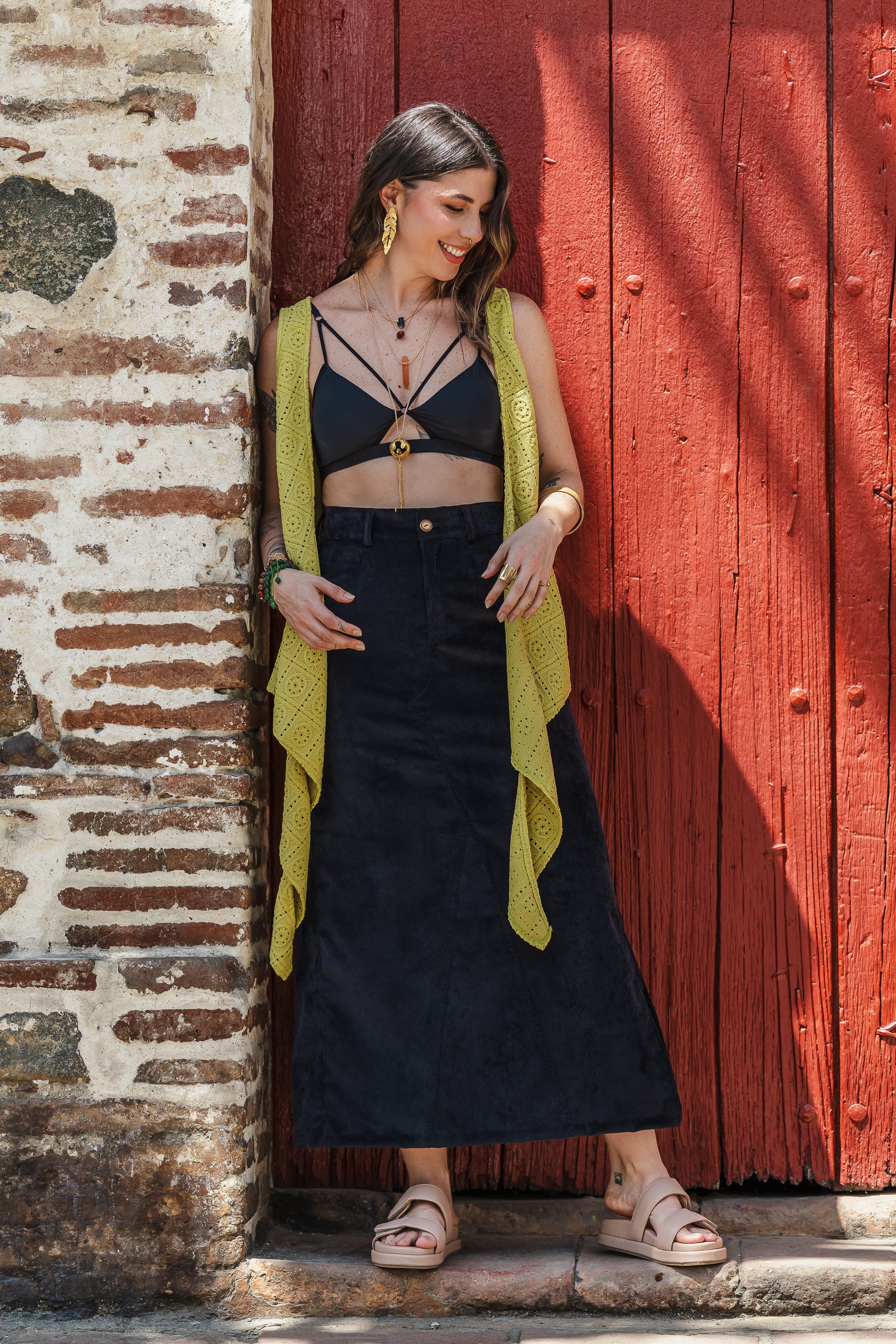 Blusa Chaleco Perla - Verde Pistacho