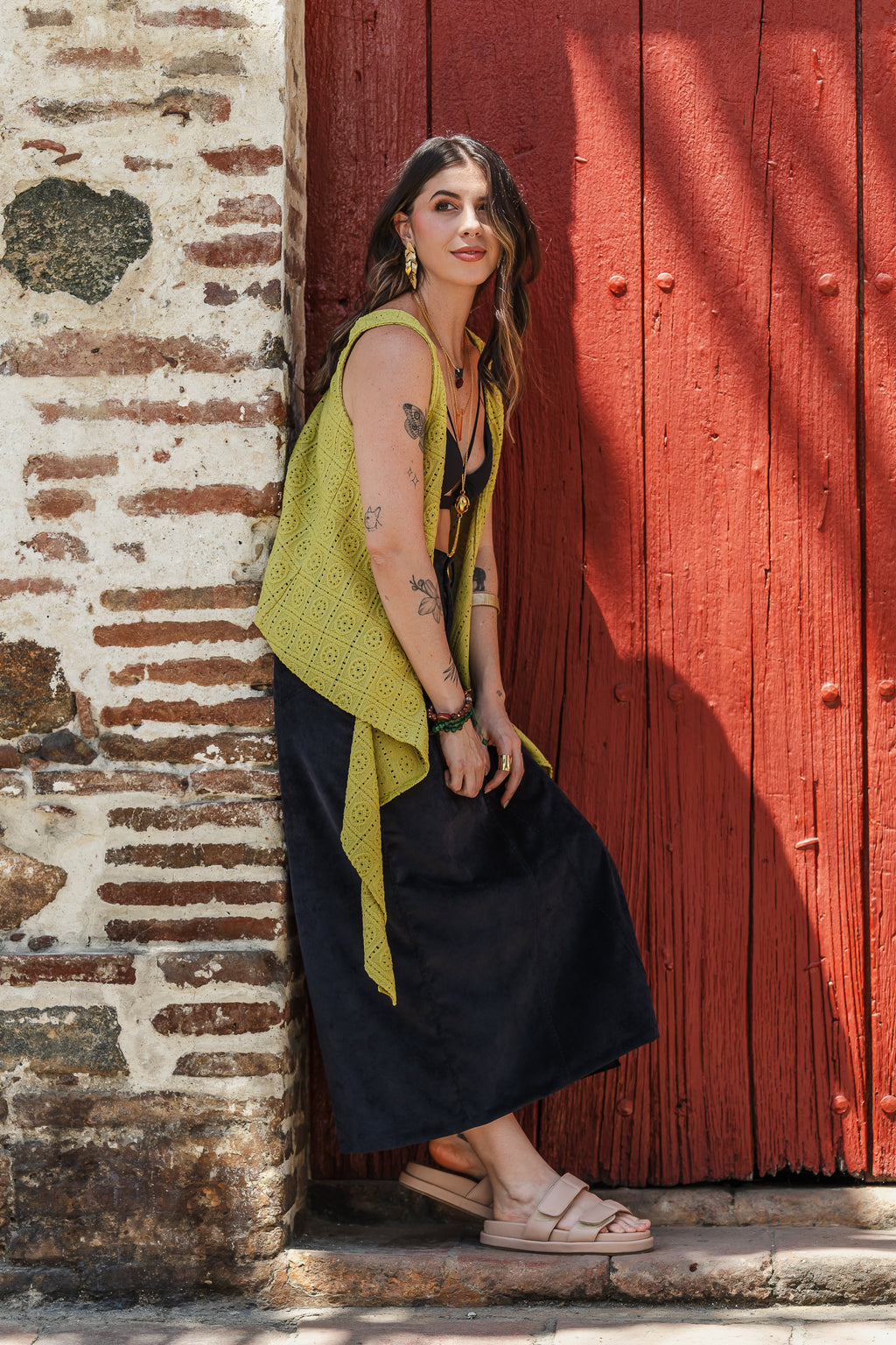 Blusa Chaleco Perla - Verde Pistacho