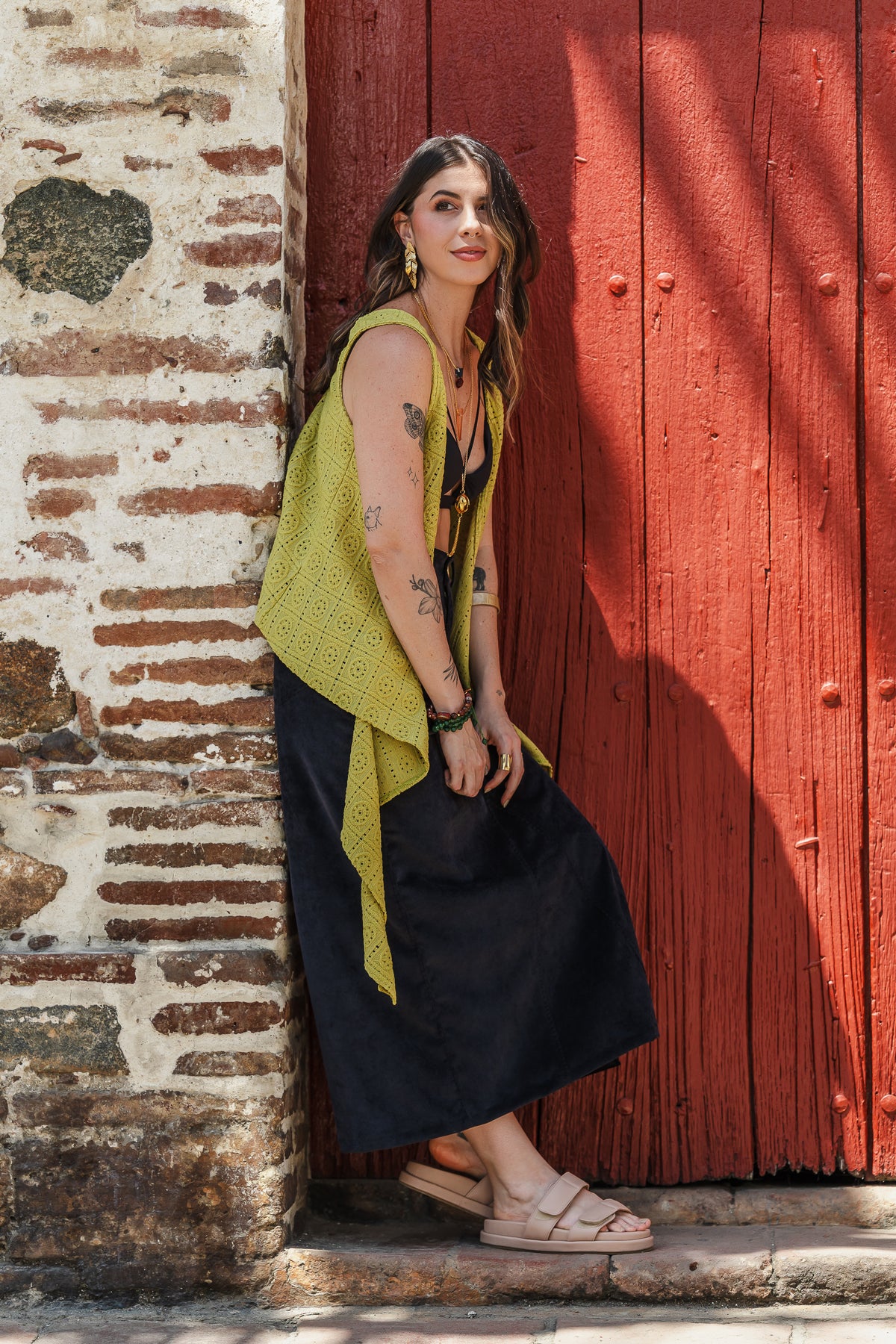 Blusa Chaleco Perla - Verde Pistacho