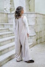 Overall Étnica corduroy sin mangas - Almendra