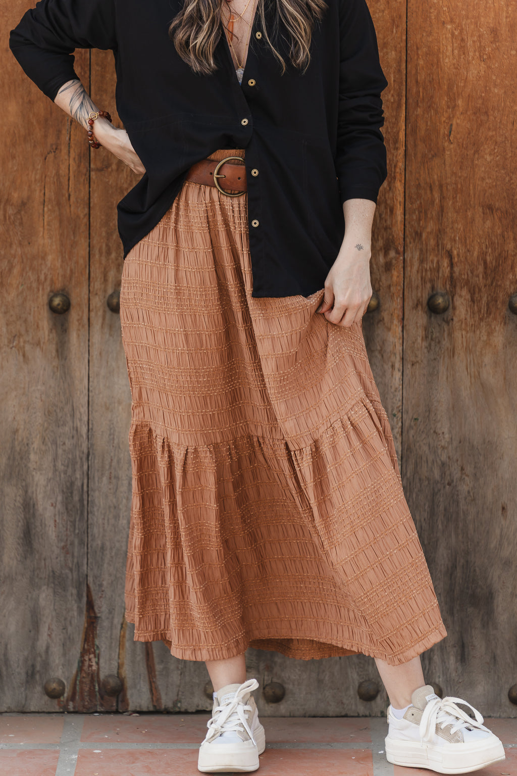 Falda Larga Inspiración - Avellana