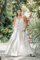 Enterizo BOTA Campana - Lino Semilla