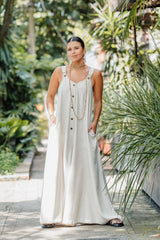 Enterizo BOTA Campana - Lino Semilla