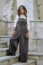 Overall Étnica corduroy sin mangas - Gris Plutón