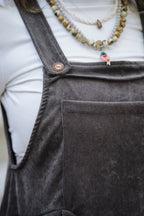 Overall Étnica corduroy sin mangas - Gris Plutón