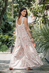 Enterizo BOTA Campana - Lino Print Salmón