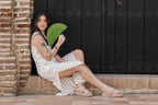 Vestido Lupe Ribs - Rayas Moca