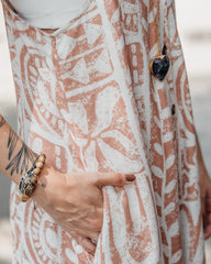 Enterizo BOTA Campana - Lino Print Salmón