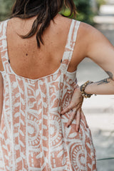 Enterizo BOTA Campana - Lino Print Salmón