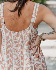 Enterizo BOTA Campana - Lino Print Salmón