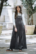 Overall Étnica corduroy sin mangas - Gris Plutón