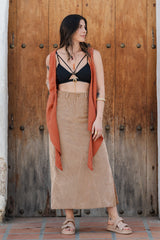 Blusa Chaleco Perla - Terracota