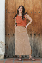 Blusa Chaleco Perla - Terracota