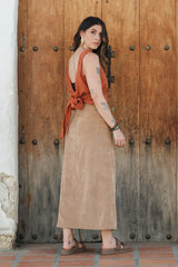 Blusa Chaleco Perla - Terracota