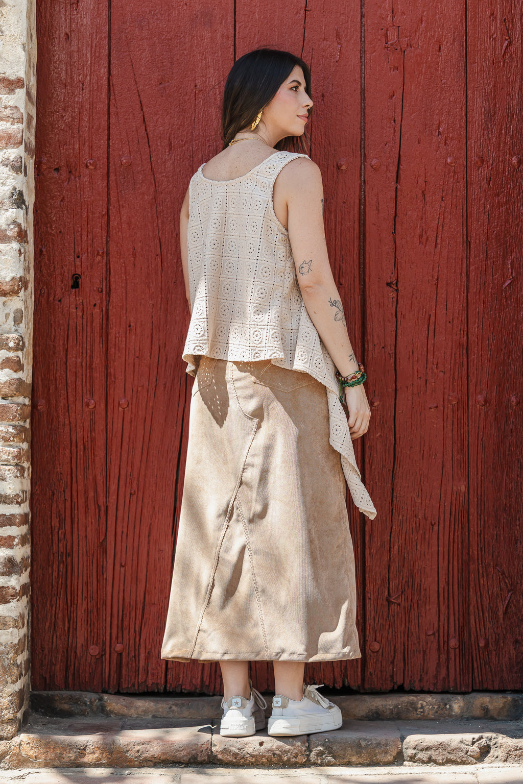 Blusa Chaleco Perla - Color Nude