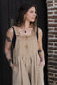 Overall Étnica corduroy sin mangas - Mantequilla