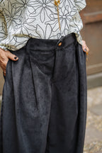 Pantalón Baggy Corduroy - Negro